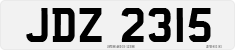 License plate of the United Kingdom, Northern Ireland (1966)