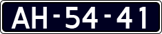 License plate of the Netherlands, Imported oldtimers (cars)