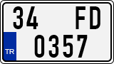 License plate of Turkey, Regular plates