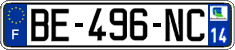 French license plate, SIV (ordinary)