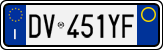 License plate of Italy, Cars (1994 year series)