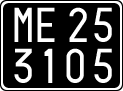 License plate of Italy, Cars (1927 year series)