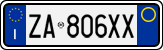 License plate of Italy, Cars (1994 year series)