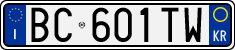 License plate of Italy, Cars (1994 year series)