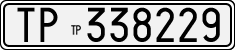 License plate of Italy, Cars (1927 year series)