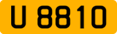 License plate of Luxembourg, 1966 year system