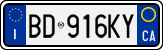 License plate of Italy, Cars (1994 year series)