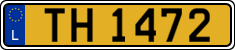 License plate of Luxembourg, 2003 year system