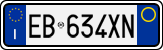 License plate of Italy, Cars (1994 year series)