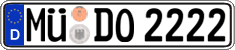 German license plate, Regular plates