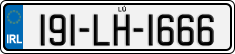 License plate of Ireland, Regular plates