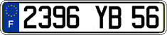 French license plate, FNI