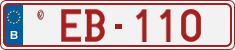 License plate of Belgium, Vanity Plates (2014)