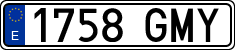 License plates of Spain, Ordinary (2000)