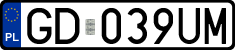 License plates of Poland, Regular car plates