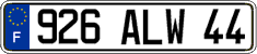 French license plate, FNI