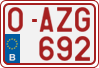 License plate of Belgium, Regular plates (2010)