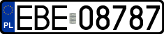 License plates of Poland, Regular car plates