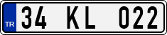 License plate of Turkey, Regular plates