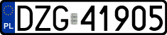 License plates of Poland, Regular car plates