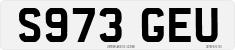 License plate of the United Kingdom, 1983 year system