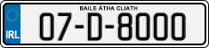 License plate of Ireland, Regular plates