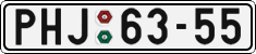 License plate of the Czech Republic, Cars (1960)