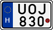 license plates of Hungary, Motorcycles (1990)