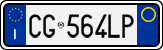 License plate of Italy, Cars (1994 year series)