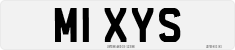 License plate of the United Kingdom, 1983 year system