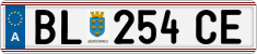 License plate of Austria, Regular plates