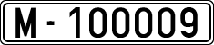 License plates of Spain, 1900 year series
