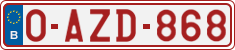 License plate of Belgium, Regular plates (2010)