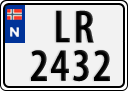 License plate of Norway, Trailers, motorcycles, special vehicles