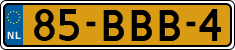 License plate of the Netherlands, Heavy Commercial Vehicles (1994 system)