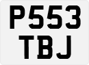 License plate of the United Kingdom, 1983 year system