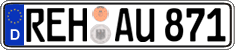German license plate, Regular plates