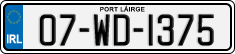 License plate of Ireland, Regular plates