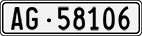 License plate of Switzerland, Cars