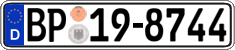 German license plate, Authorities and federal agencies