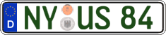 German license plate, Regular plates
