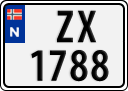 License plate of Norway, Trailers, motorcycles, special vehicles