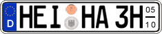 German license plate, Seasonal plates (Oldtimers)