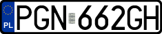 License plates of Poland, Regular car plates