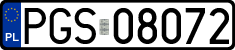 License plates of Poland, Regular car plates