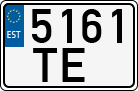 License plate of Estonia, Special vehicles