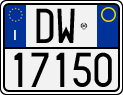 License plate of Italy, Motorcycles (1994 year series)