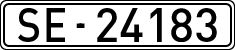 License plates of Spain, 1900 year series