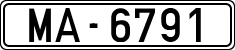 License plates of Spain, 1900 year series