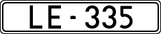 License plates of Spain, 1900 year series